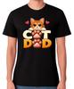 Katzenpapa T-Shirt Niedliche Kätzchen Grafik Lustiges Katzenliebhaber Geschenk Unisex T-Shirt