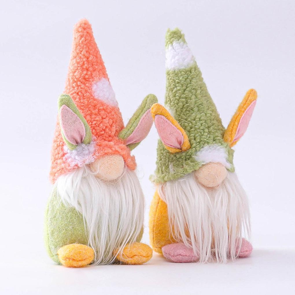 Easter Bunny Gnome Rabbit Nordic Decor Plush Toy Doll Ornaments Kids Gifts