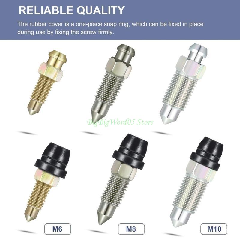 24TE Protective Rubber Dust Cover Guard For Brake Pumps Caliper Exhaust Screw Waterproof Caps Scooter Motorcycle Accessories