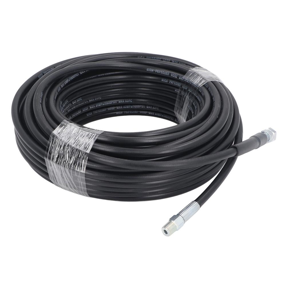50ft Kanalreinigungsset für Hochdruckreiniger 5800PSI M22 auf 14 NPT Schnellkupplung Rotierende Abflussdüse