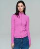 ERA Women Fitted Cable Zip Knit - Rose Pink