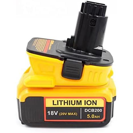 Adattatore Rosfix Dewalt DC9096 per batteria Dewalt (DCA1820) Giallo - Nero