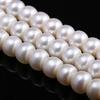 1String, White Natural Freshwater Pearls, Rondelle Pearl Beads, 10–11 Mm, for DIY Necklace Accessories, Jewelry Making Valentine's Day Gifts, 36cm