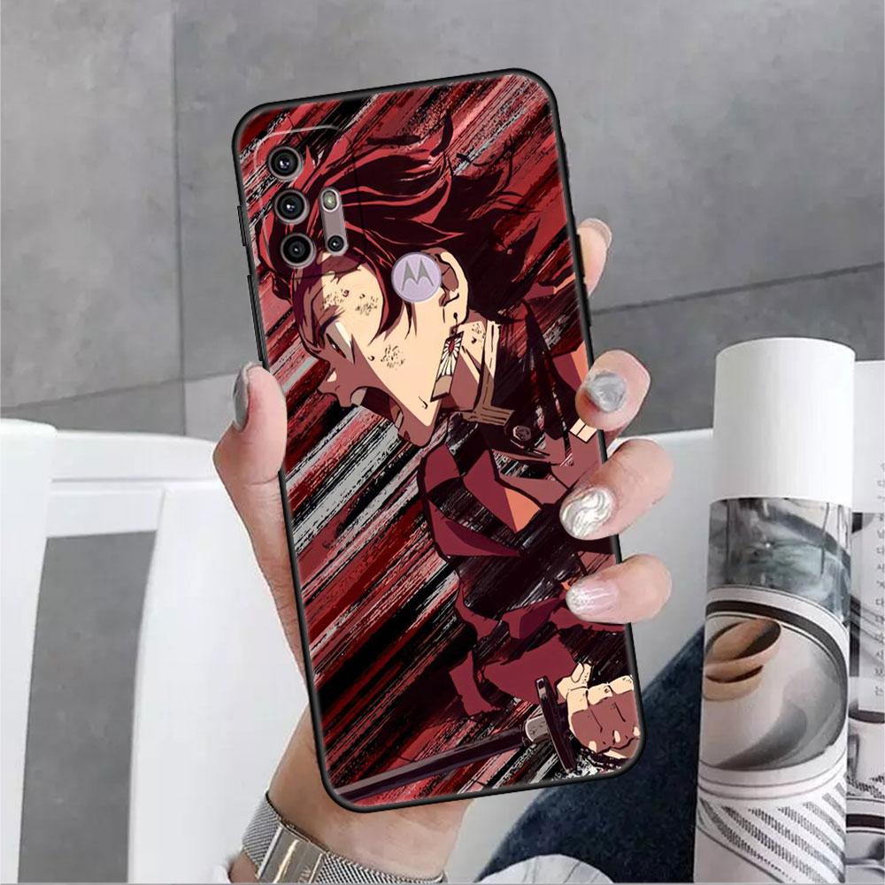 Dämon Slayer Anime Fall Für Motorola G30 G9 Spielen G82 G52 G60 G8 G9 Power G50 One Fusion Edge 30 20 schwarz Weiche Telefon Capas