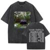 2026 Hot Sale Men Women Unisex Washed T‑shirt Tame Impala Currents Music Band Graphic Print O‑Neck Short Sleeve Casual Streetwear Tee Top