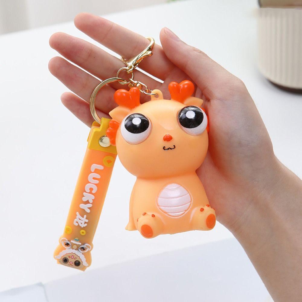 Simulation Dragon Pop-eyed Dragon Pendant Novelty Doll Dragon Squeeze Toys Baby Game