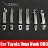 For Toyota Noah Voxy 2014 2015 2016 2017 2018   ABS Chrome Accessories Car-Styling Exterior Side Door Handle Cover