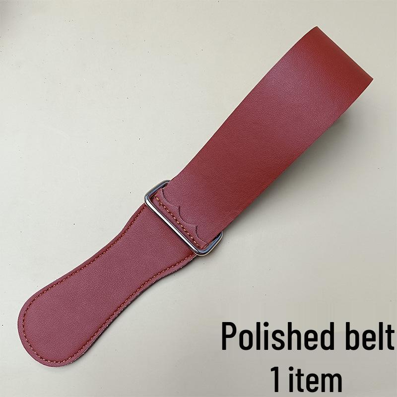 Leather Razor Strop with Stone and Cloth for Sharpening and Polishing