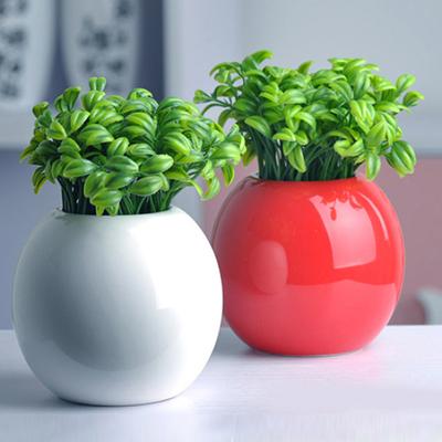10 pezzi di germogli di fagioli artificiali finti piante di plastica in vaso per casa e ufficio, decorazioni per la scrivania