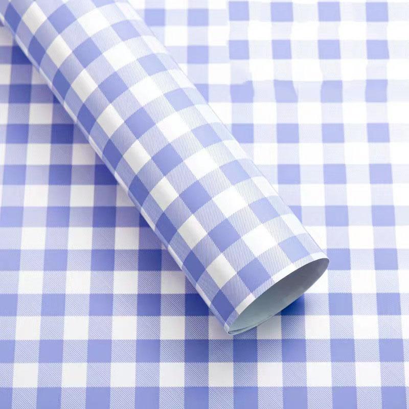 Carta Kraft a Quadretti Gingham Impermeabile Estiva 58x58cm 20 Fogli Carta Setosa per Bouquet Floreale Confezionamento Regali