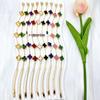 13mm Non-Fading Stainless Steel Four-Leaf Clover Bracelet for Women - Fresh Style