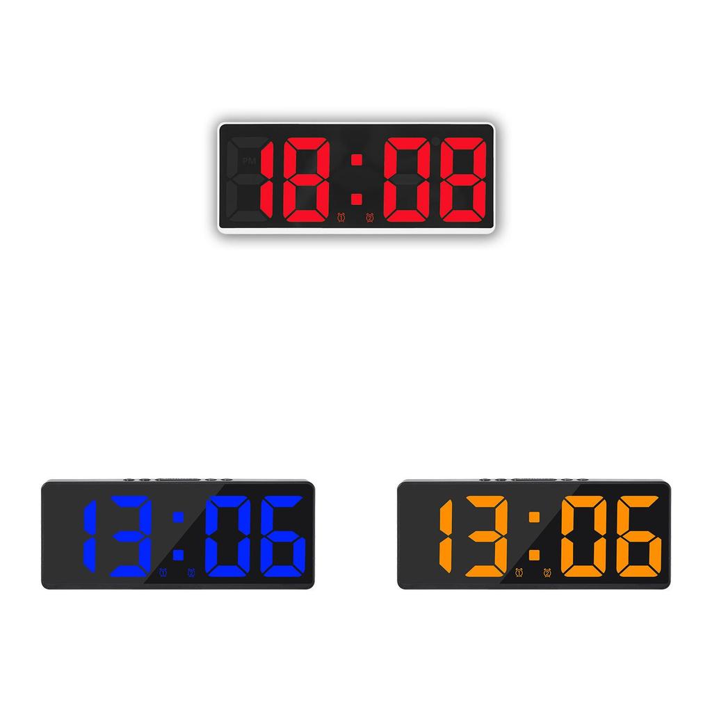 Simple Led Digital Alarm Clock With Date Timer For Home Office And Nightstand Use