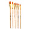 6Pcs/Set Painting Pen Set Dense Bristles DIY Soft Bristle Original Wood Color Rod Student Art Watercolor Paint Brushes Studio Supply