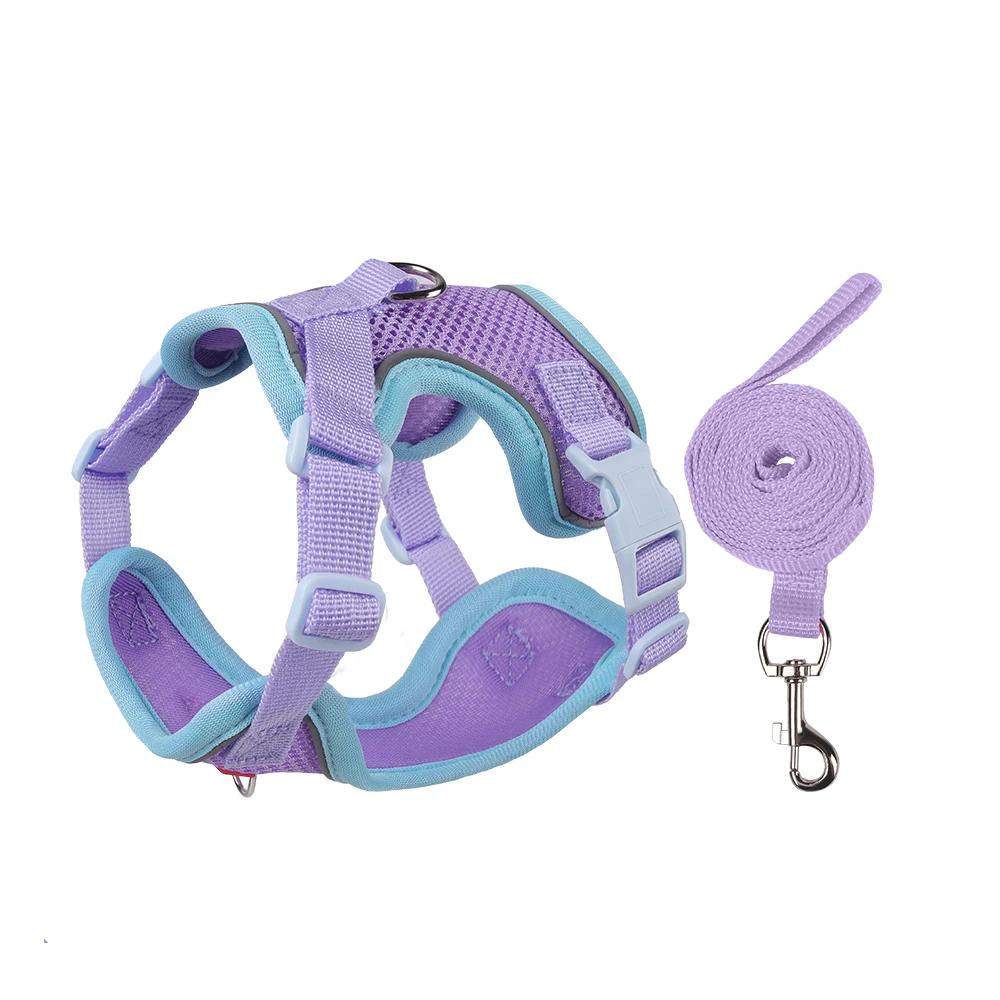 Fashion Pet Harness and Leash Set for Small Dogs Summer Breathable Puppy Dog Vest Harnesses Pinscher Chihuahua mascotas Supplies