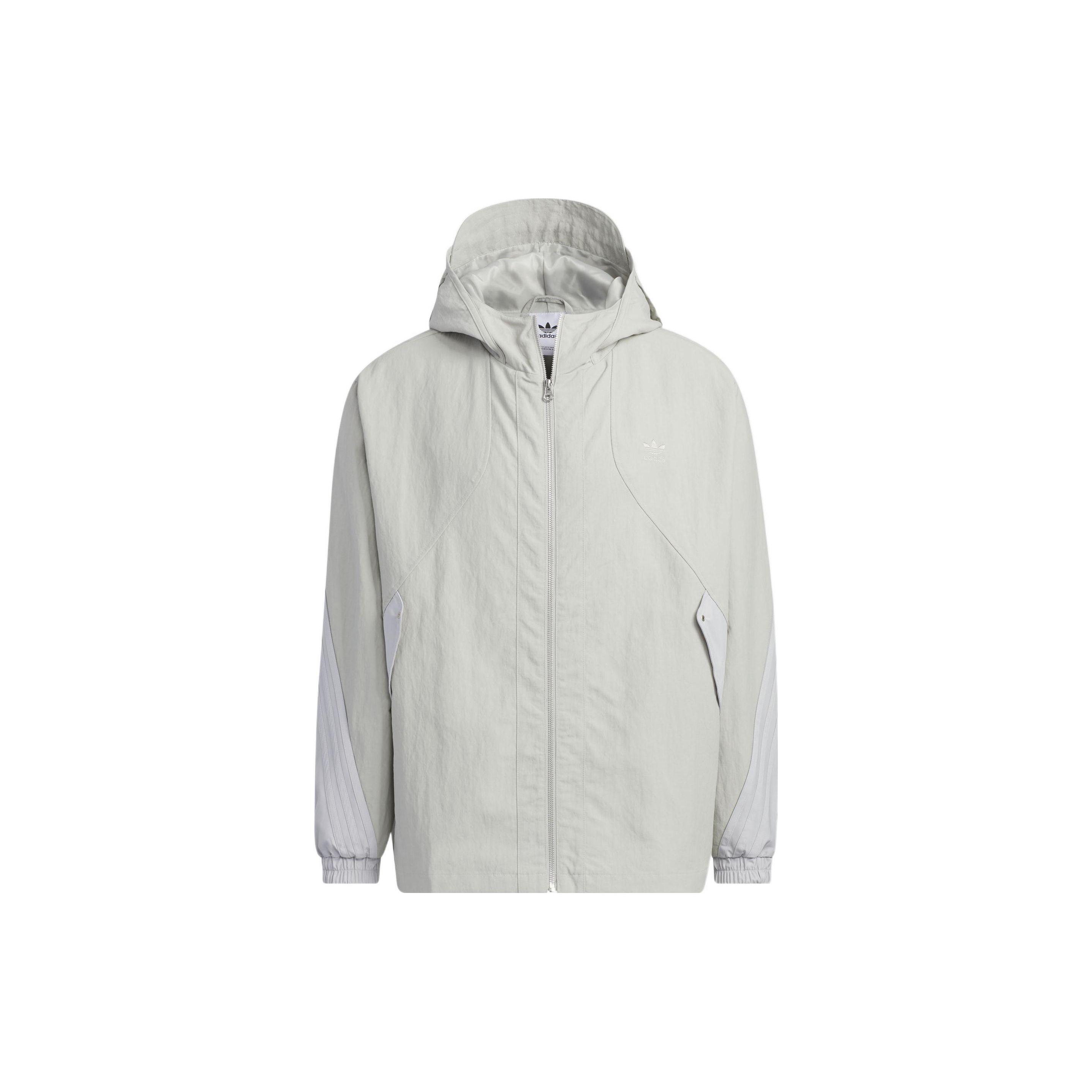 

Adidas Solid Zip-Up Hooded Long Sleeve Jacket Men Верхняя одежда Серый IK3712 L