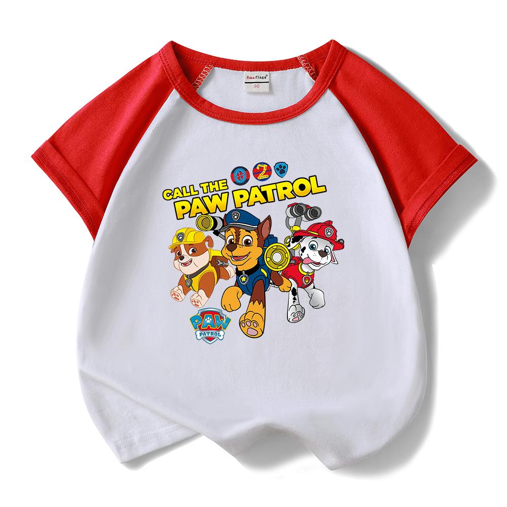Paw Patrol Kids' Cotton T-Shirt & Shorts Set - Summer Style Boys' Casual Outfit