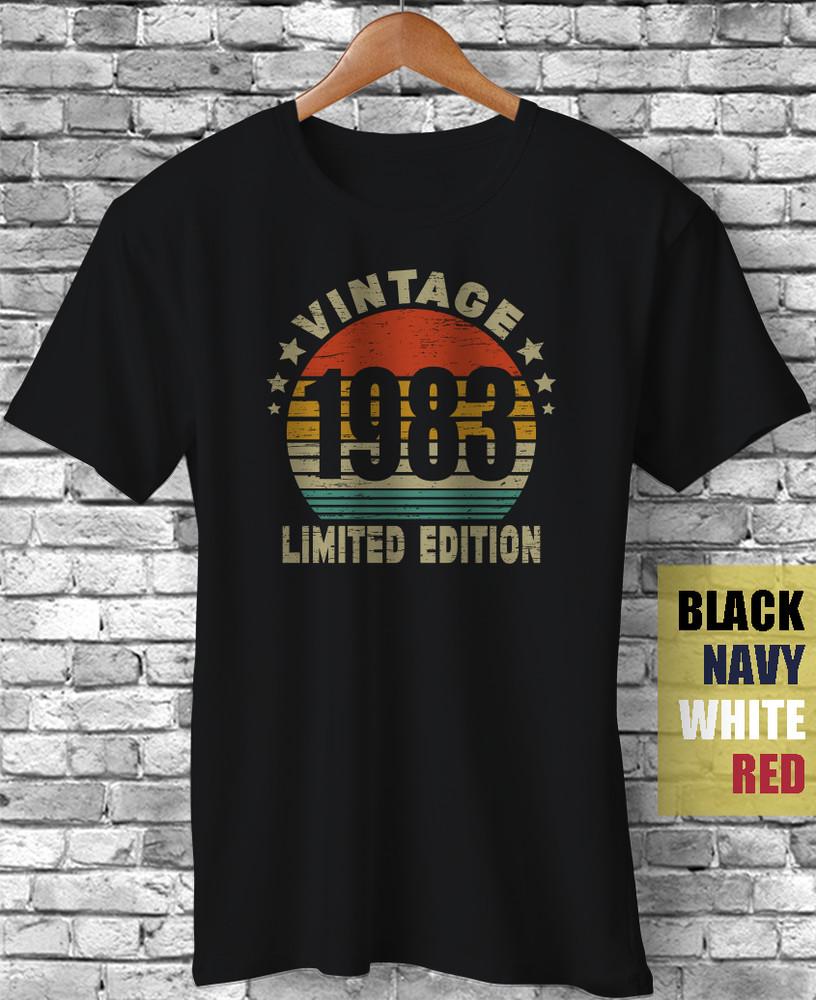 Vintage 1983 Limited Edition Funny 40th Birthday Gift Unisex T-Shirt Daddy Mommy Unisex T-Shirt S