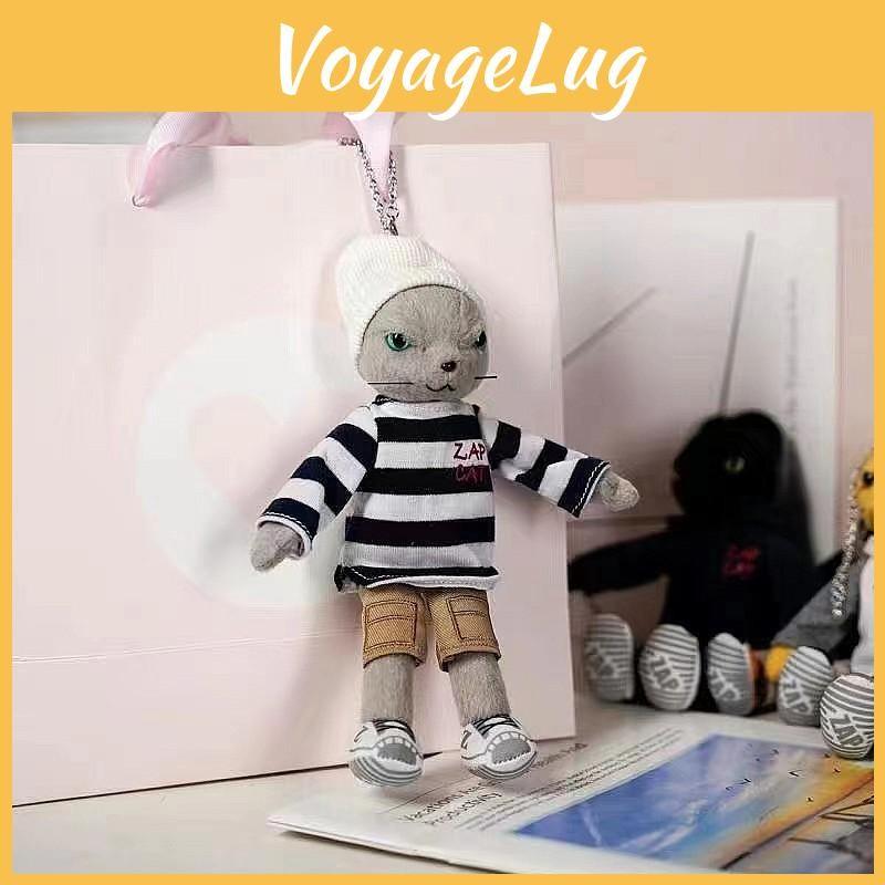 Clothes Wear Cool Cat Plush Keychain Toy Stuffed Dolls Backpack Pendant Gifts