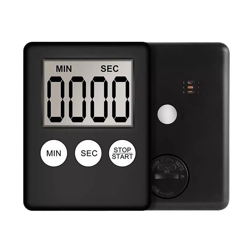 1 stk LCD Digitalt Kjøkkentimer Magnetisk Matlaging Nedtelling Opptellingstimer Klar Høy Alarm Hjemmekjøkken Matlagingstilbehør