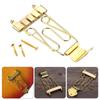 4 String Trapeze Tailpiece Bass Bridge with Mounting Screws Electric Bass Tail Archtop Tailpiece Bridge Replacement