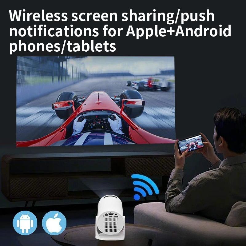 The New M5 Wireless WIFI Same Screen Mobile Phone Can Be Connected To TYPE-C Cable Power Bank Portable Projector
