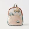 Cartoon Car Embroidery Children's School Backpack Kindergarten Boys and Girls Students Schoolbag Lightweight Backpack