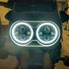 2 Pcs 5 3/4" Motorcycle Headlamp 5.75 Inch LED Headlight for Harley Triumph Rocket Iii 3 Speed Triple Street Triple Thunde