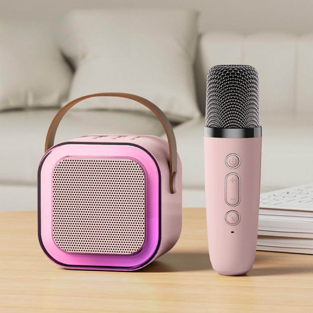Portable K12 Bluetooth Speaker & Microphone for Outdoor Live Streaming and Home Karaoke