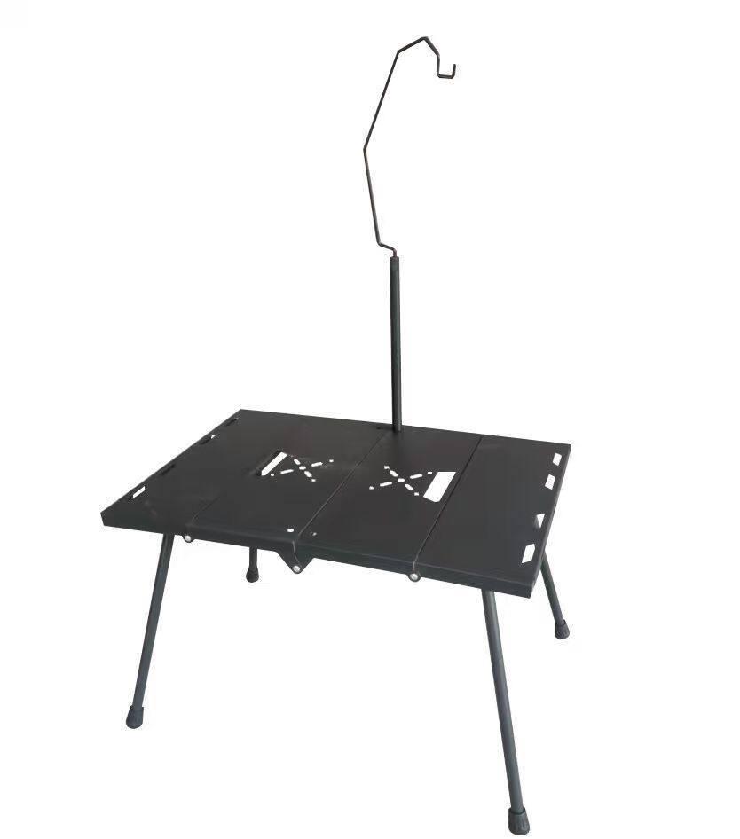 Multifunctional Outdoor Folding Aluminum Picnic Table with BBQ Mesh