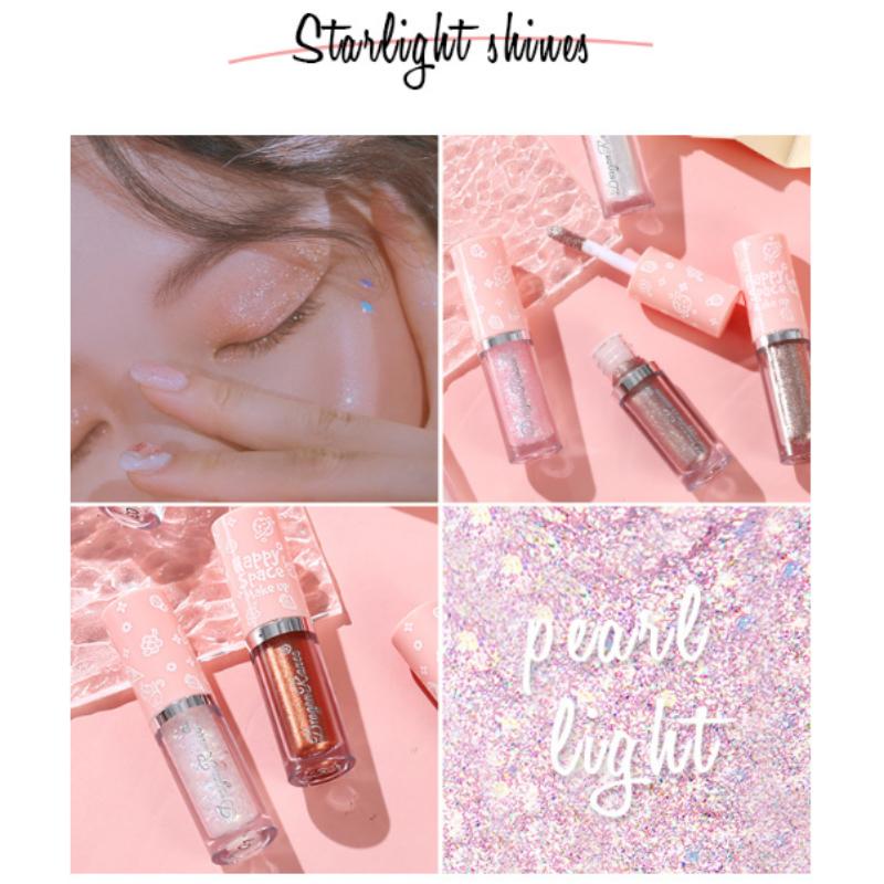 Liquid Eyeshadow Highlighter Waterproof Pearlescent Shiny Eye Shadow  Eye Shadow Mashed Potatoes SequinsMakeup