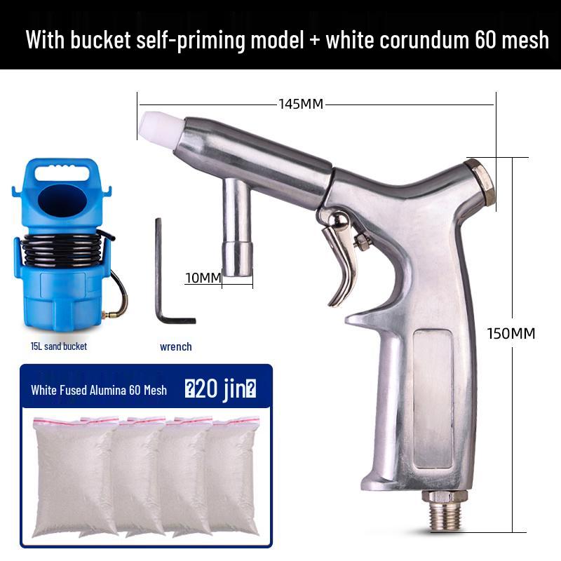 Tianfeng Handheld Pneumatic Sandblasting Gun - Rust Remover & Metal Refurbisher