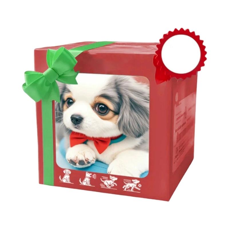 Smarts Realistic Robot Puppies AI Robot Dog,Interactive Plush Dog Robot Walking,Barking,Tail Wagging Kids Adult Toy