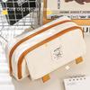 2024 Girl's Large Capacity Pencil Case for Elementary & Junior High Students - Stylish Stationery Bag