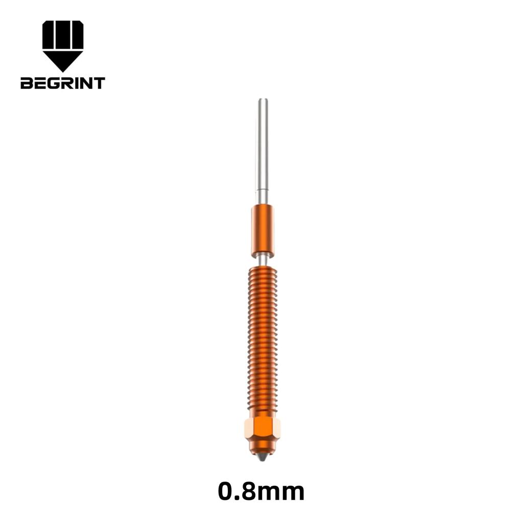 Unicorn Nozzle Creality K2/K2 Plus/K2Pro Quick-Swap Nozzle, Unicorn All-Metal Hardened Steel FIT Creality Hi Hotend Assembly