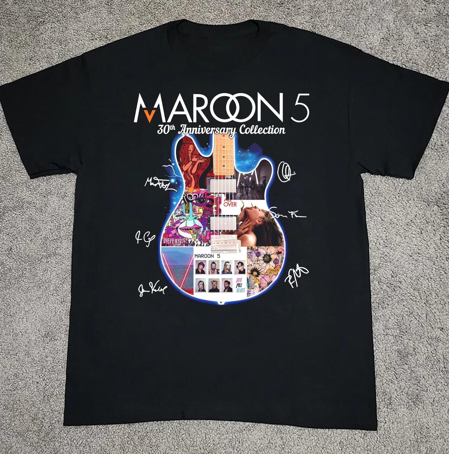 NEW Maroon 5 Band 30th Anniversary Black All Size Tee Shirt PP2533 XXXL
