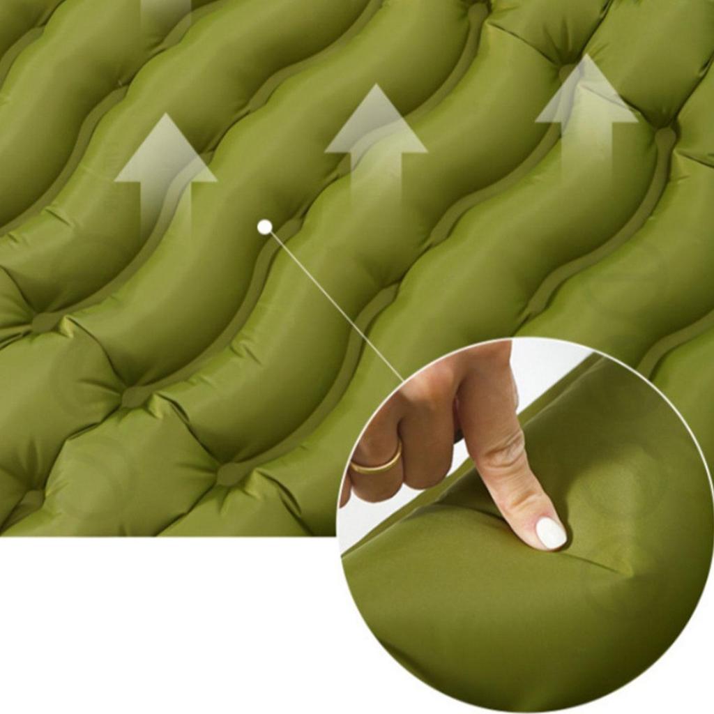 Camping Mattress Self Inflating Mattress Double Sleeping Pad Inflatable Sleep Mat With Pillow Extra Thick Hiking Gear For