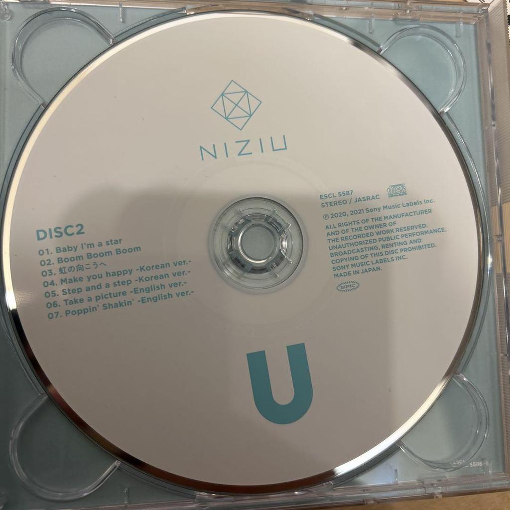 [USED] NiziU Album "U" 2-CD Set with Trading Card