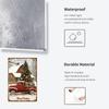 2D Flat - A Captivating Metal Plaque, Retro Christmas Tin Art Ideal for Home Decor, Measuring 20*30Cm/8*12Inch, Perfect for Hall