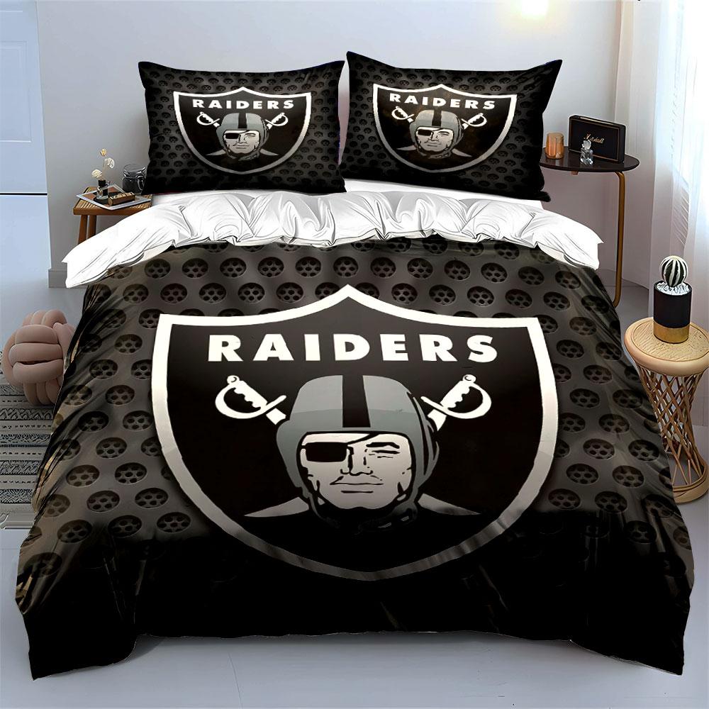 Raiders Shield Logo Design Biancheria da letto Copripiumino Set Copripiumino Federe (1*Copripiumino 2*Federe, senza piumino)
