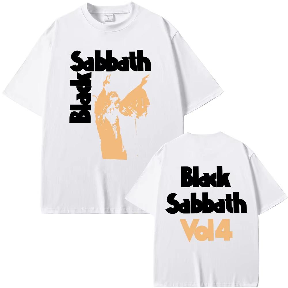 Spring and Summer New Mens and Womens Rock and Roll Music Classic Band Printed Cotton Casual Short Sleeved Round Neck Tshirt