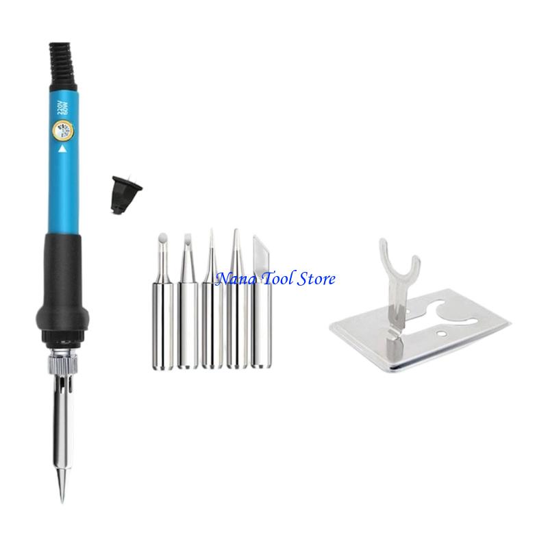 

31GJ 60W Soldering Iron Adjustable Temperature 180-500℃ Welding Tool Heater Soldering 1
