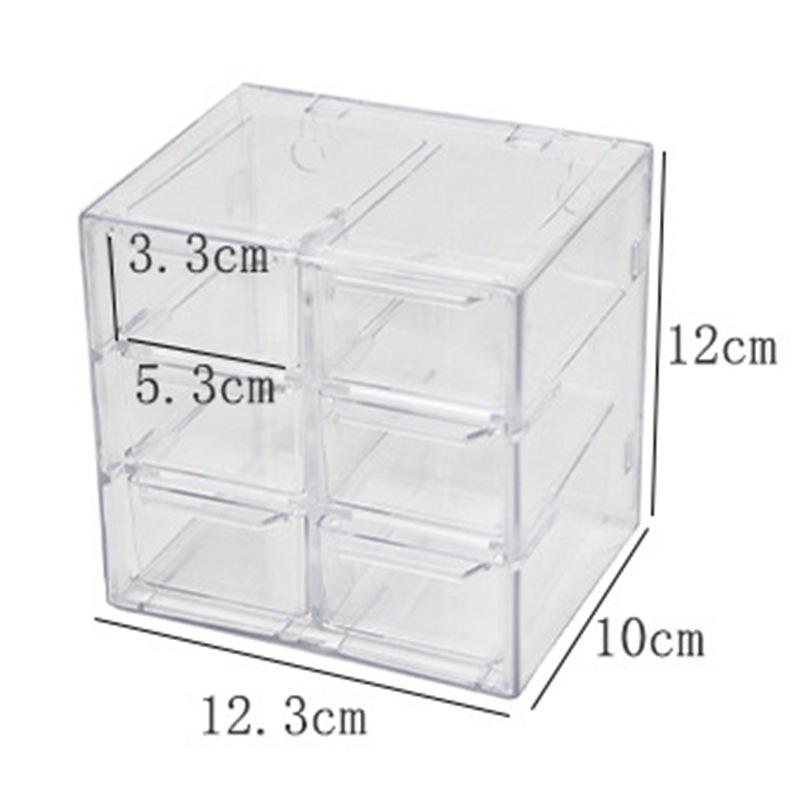Huis Multi-Grid Transparent Drawer Storage Box for Beads & Jewelry Accessories