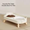 Spill Proof Raised Pet Feeders Double Dishes With Nonskid Rubber Feet For Dog Cats Water Food Bowl Container Kitchen Use