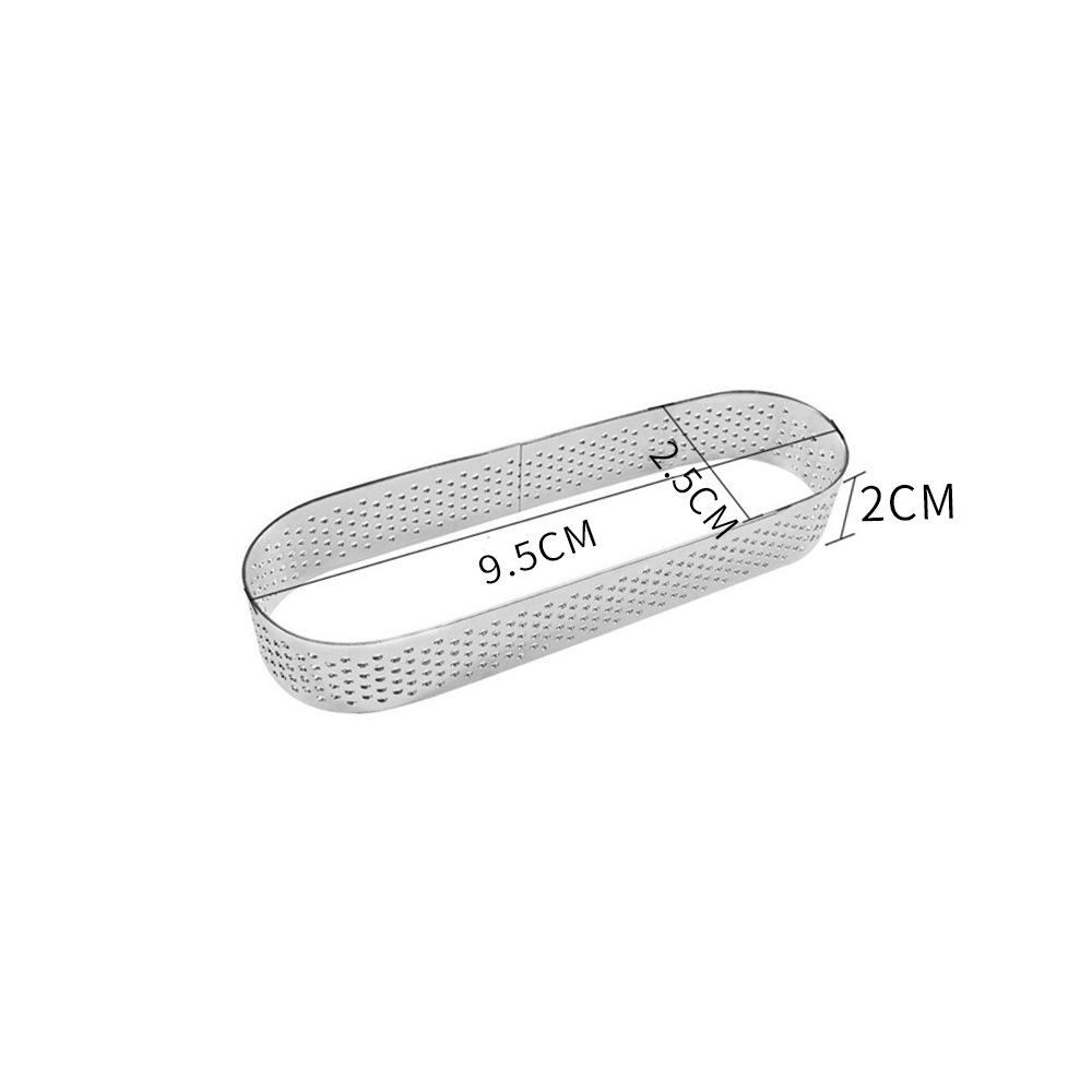 Circular Tart Ring Stainless Steel Tartlet Mold Perforated Fruit Pie Quiche Cake Mousse Mold Kitchen Pastry Baking Mold