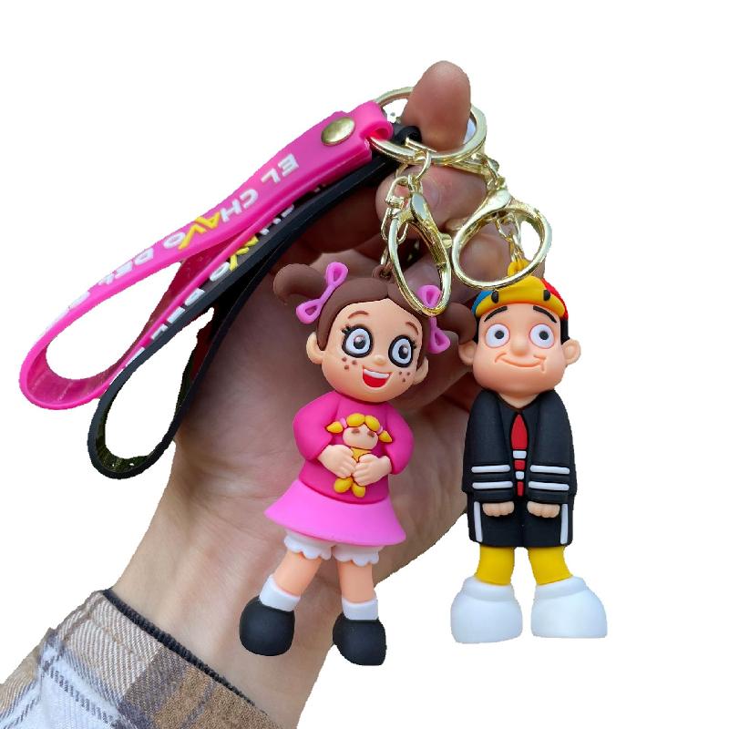 Nuovo Portachiavi Anime El Chavo Del Ocho Bambino Cartone Animato Ciondolo Bambola Portachiavi Borsa Portachiavi Auto llaveros Gioielli Divertenti Regalo per Amici