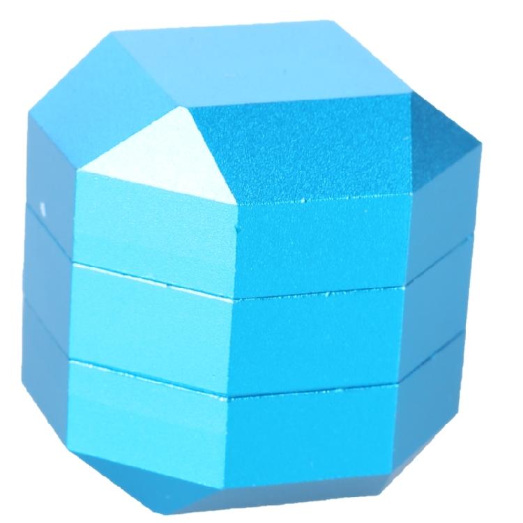 Magnetic Pool Cue Chalk Case Octagons Layers Cue Tip Carriers Cue Chalk Holder синий
