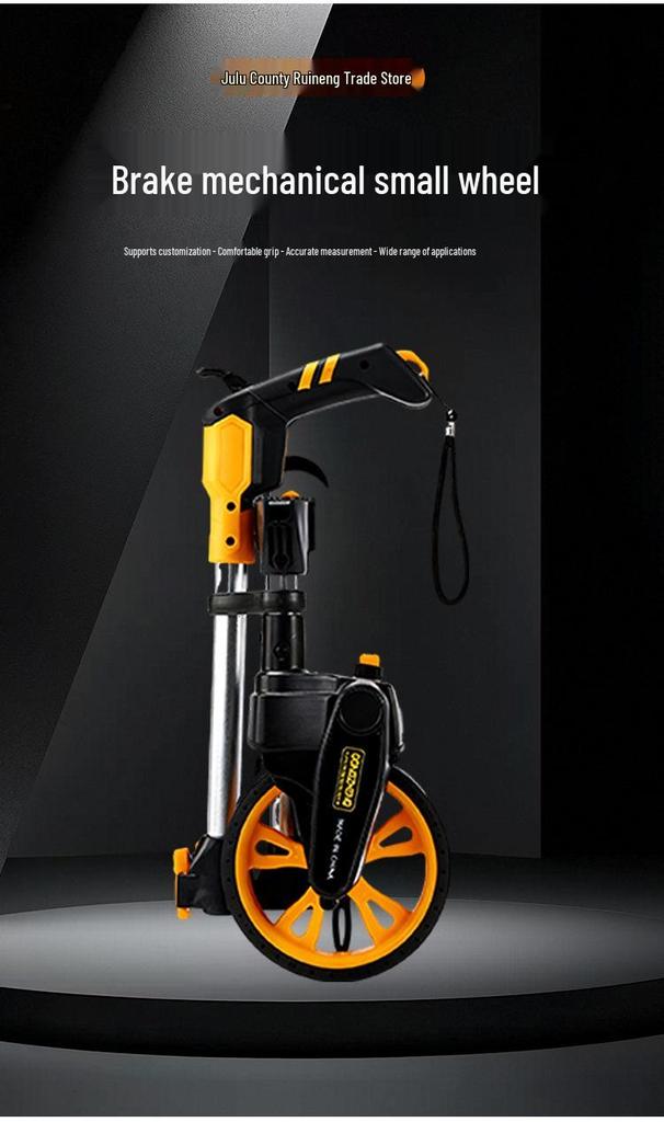 High-Precision Mechanical Rolling Distance Measuring Wheel