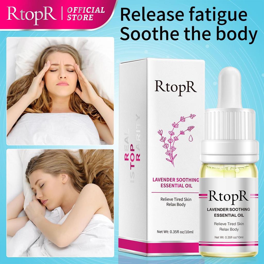 RtopR Pure Plant Lavender Body Massage Oil Skin Anti-Aging Ginger For Extract Drop for Pain Relief Reduce Anxiety Better Sleep