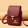 New Style of Women's Mobile Phone Bag Embossed One-shoulder Crossbody Bag Middle-aged Mother Summer Change Bag Trendy