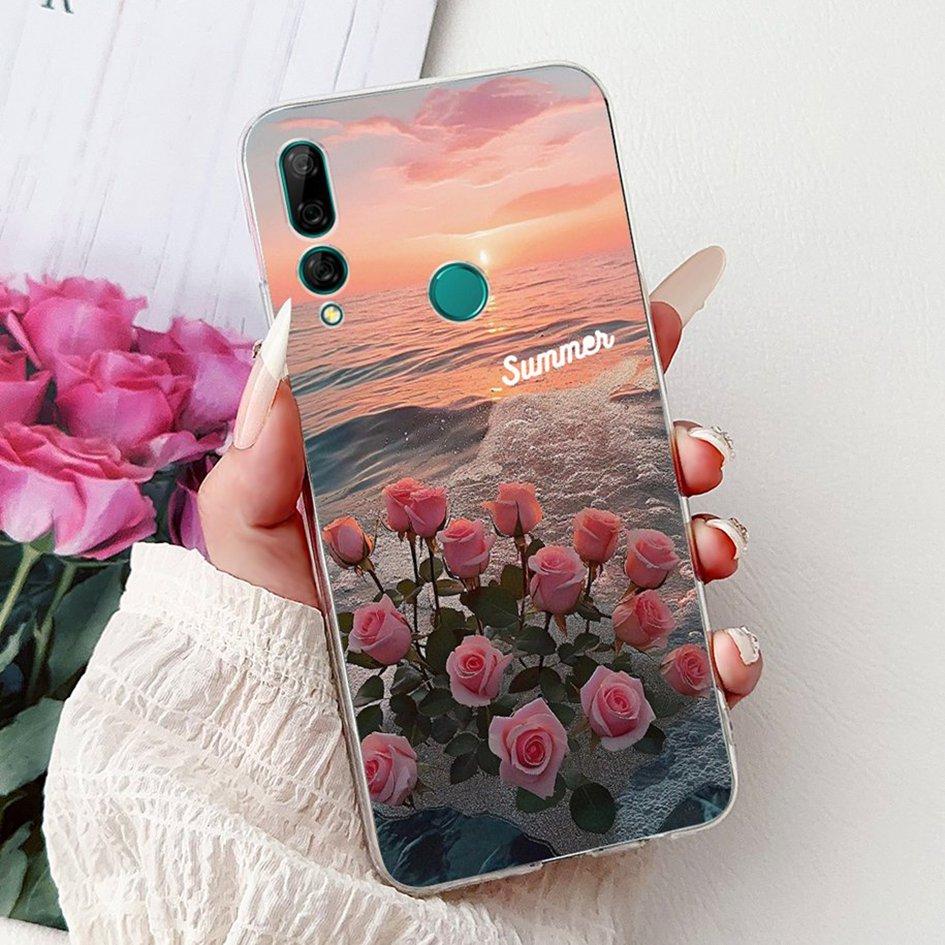 For Huawei Y9 Prime 2019 Case STK-L21 STK-L22 STK-LX3 Cover Popular Flower Soft TPU Phone Case For Huawei P Smart Z Y9 2019 Capa